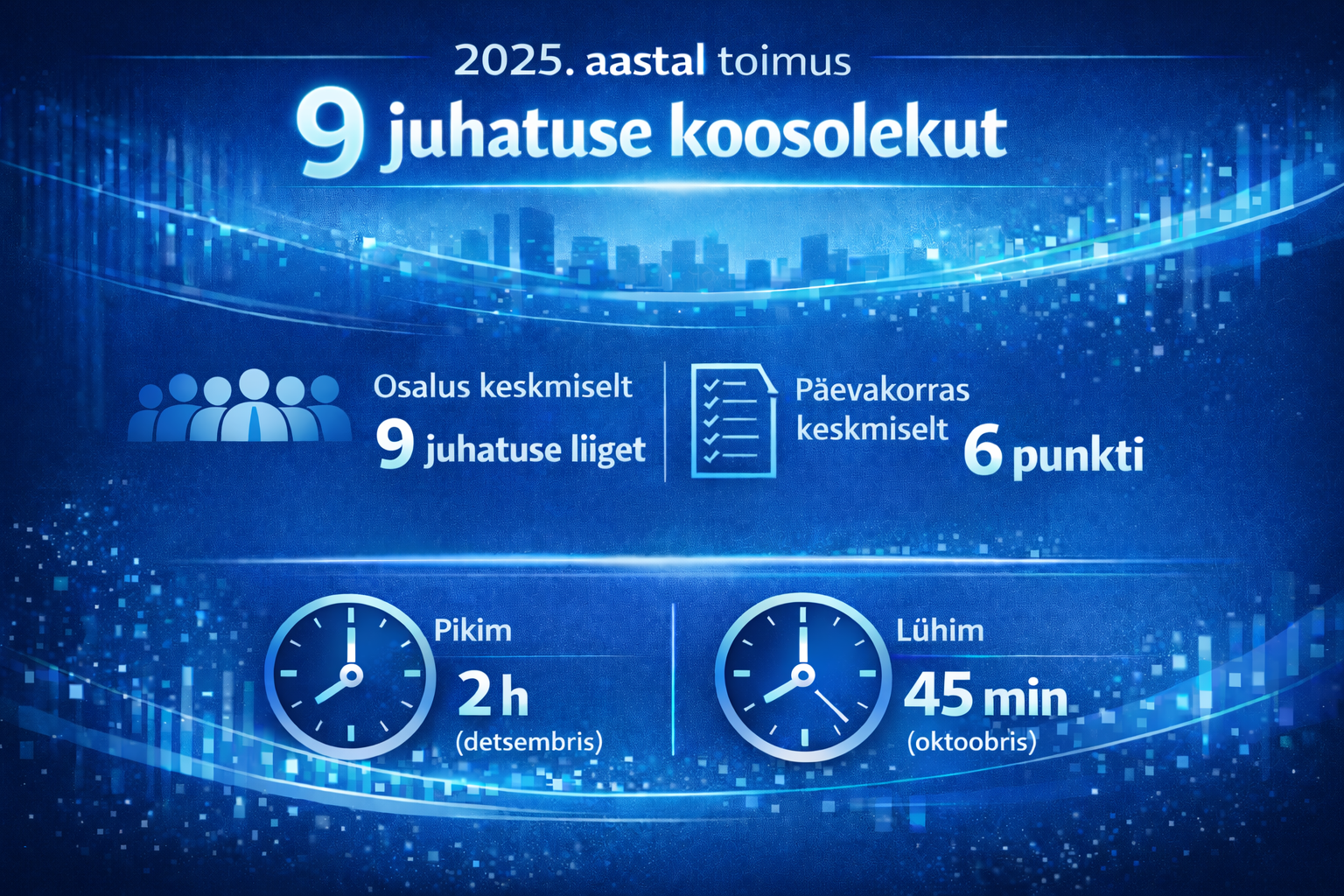 Juhatuse koosolekute visuaal